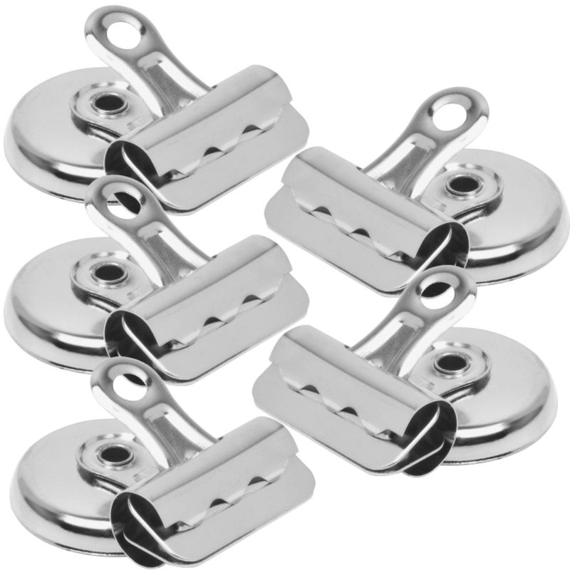 1InTheOffice Bulldog Clips 1.5 Inch - Heavy Duty Refrigerator Magnetic Clips - 1.3" (18 Pack) - Image 1